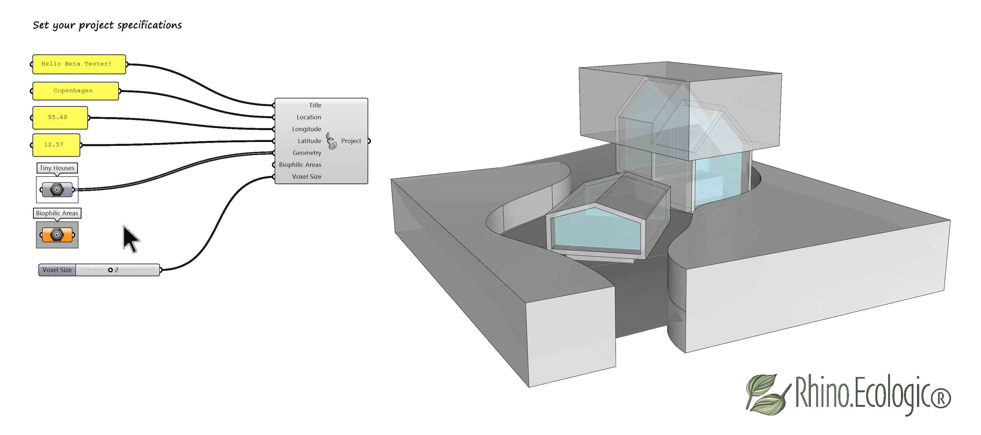Referencing biophilic areas with bounding boxes