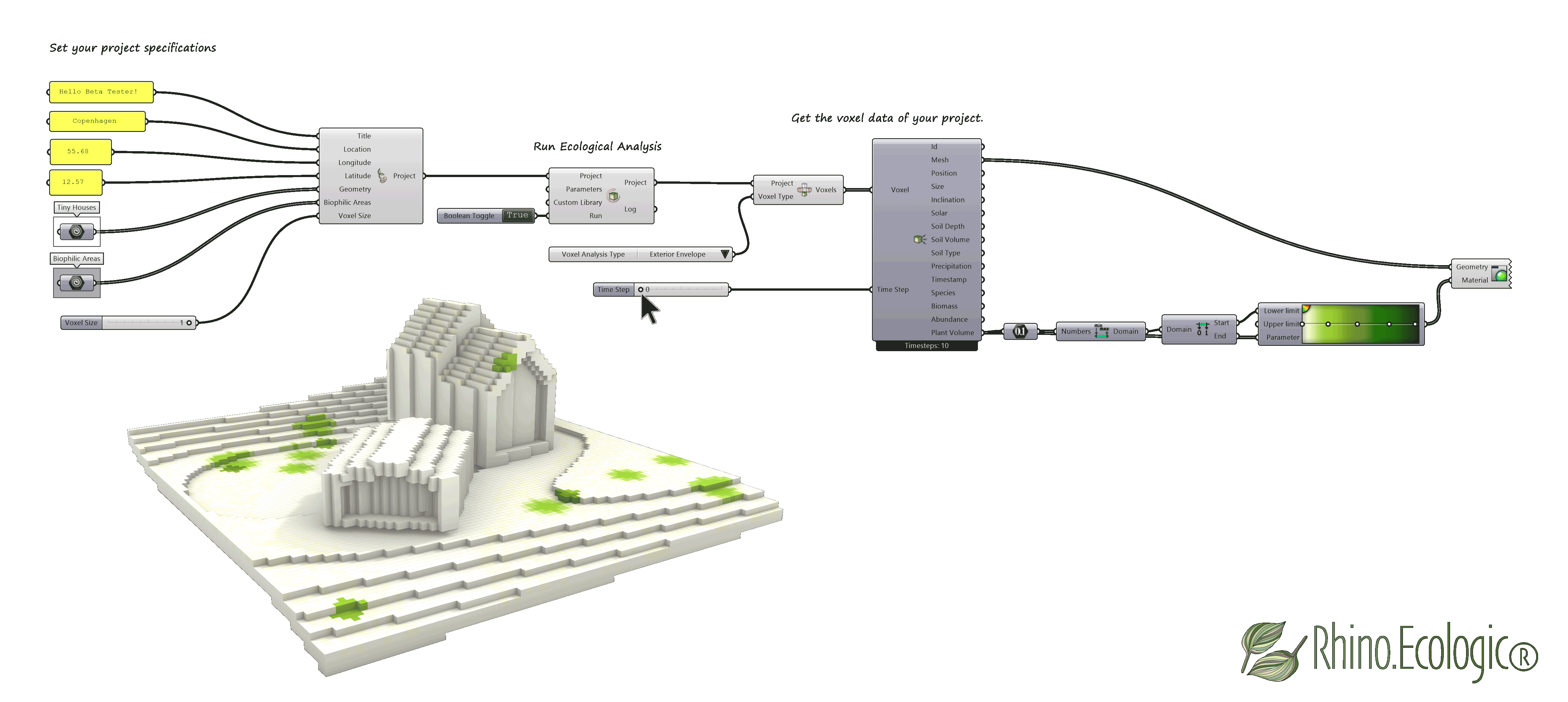 Plant volume visualization